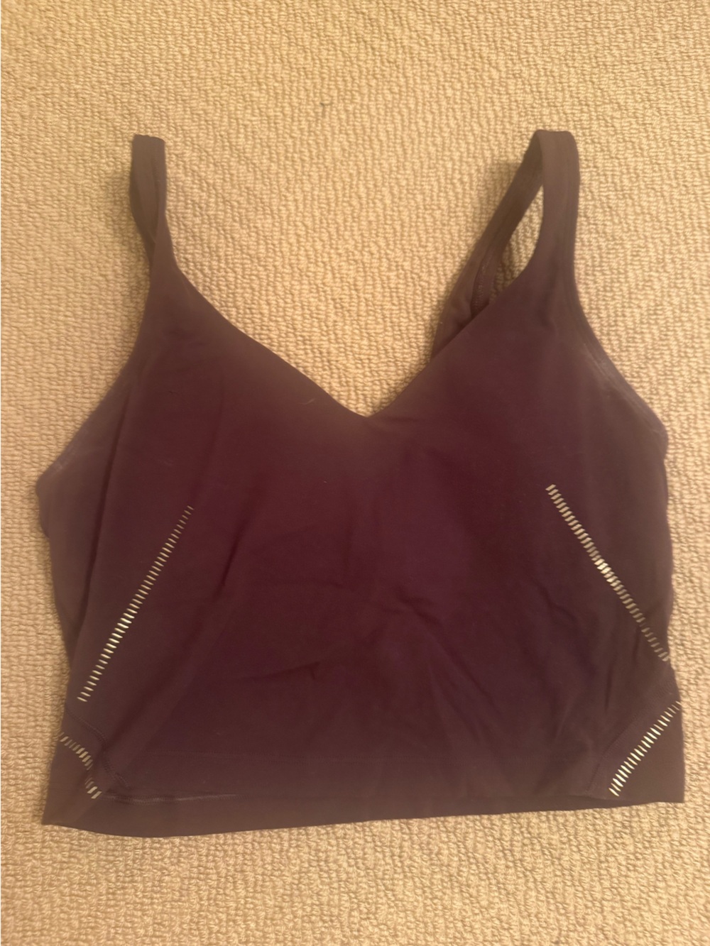 lululemon athletica brown and gold limited edition align tank